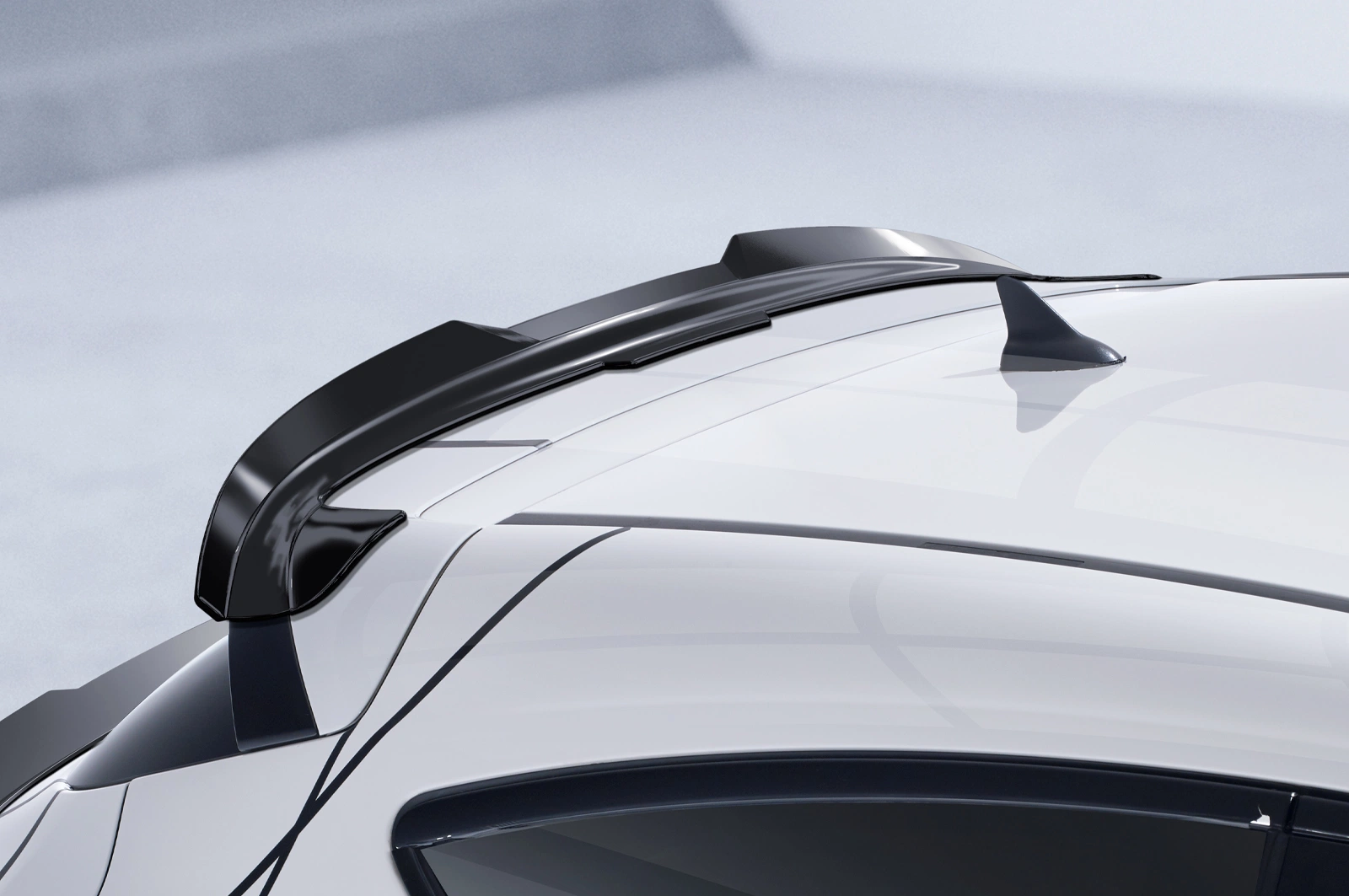 Achterspoiler Opel Astra J GTC OPC-Line glans zwart