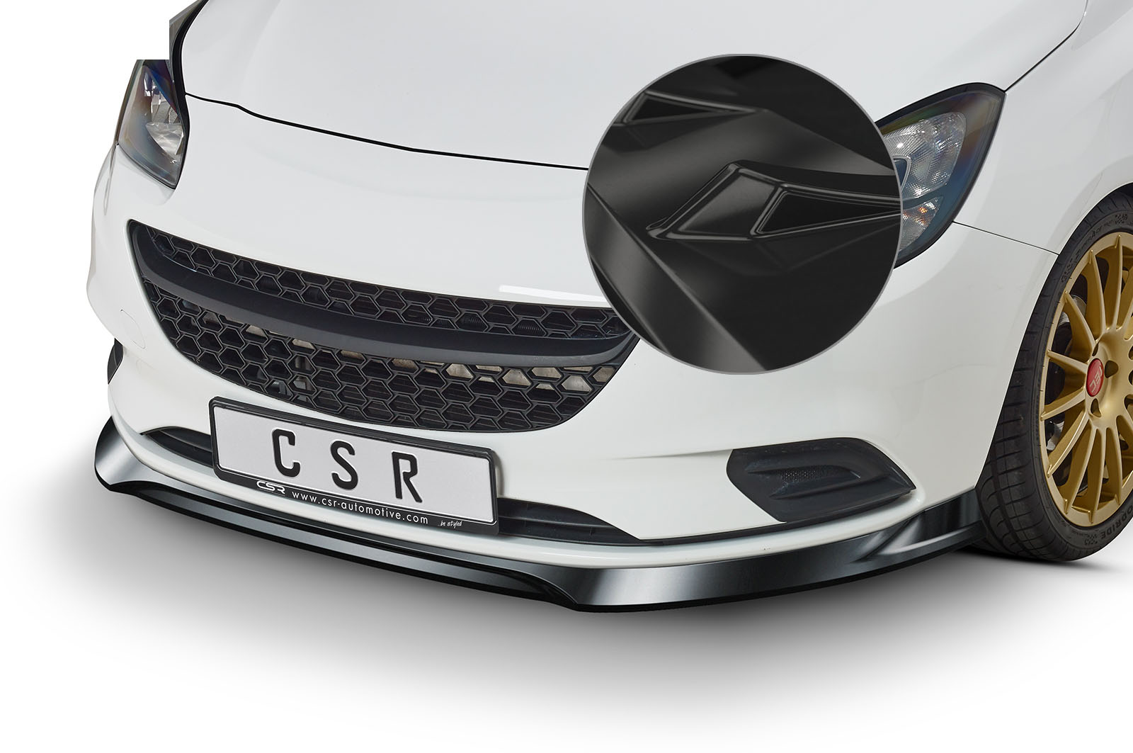 Voorspoiler Opel Corsa E Glans Zwart – CSR Automotive