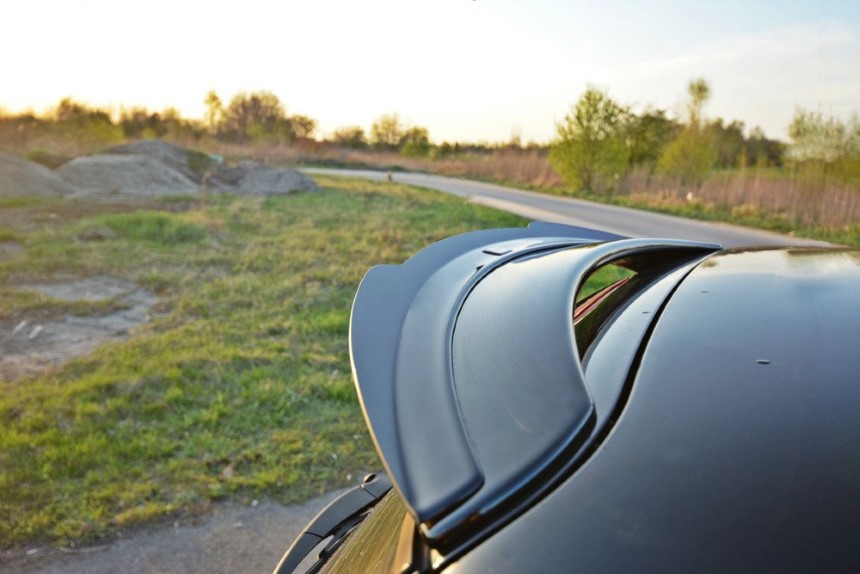 Spoiler uitbreiding Mini Cooper R53 Maxton Design glans zwart