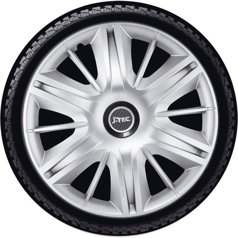 4-Delige J-Tec Wieldoppenset Maximus 13-inch zilver