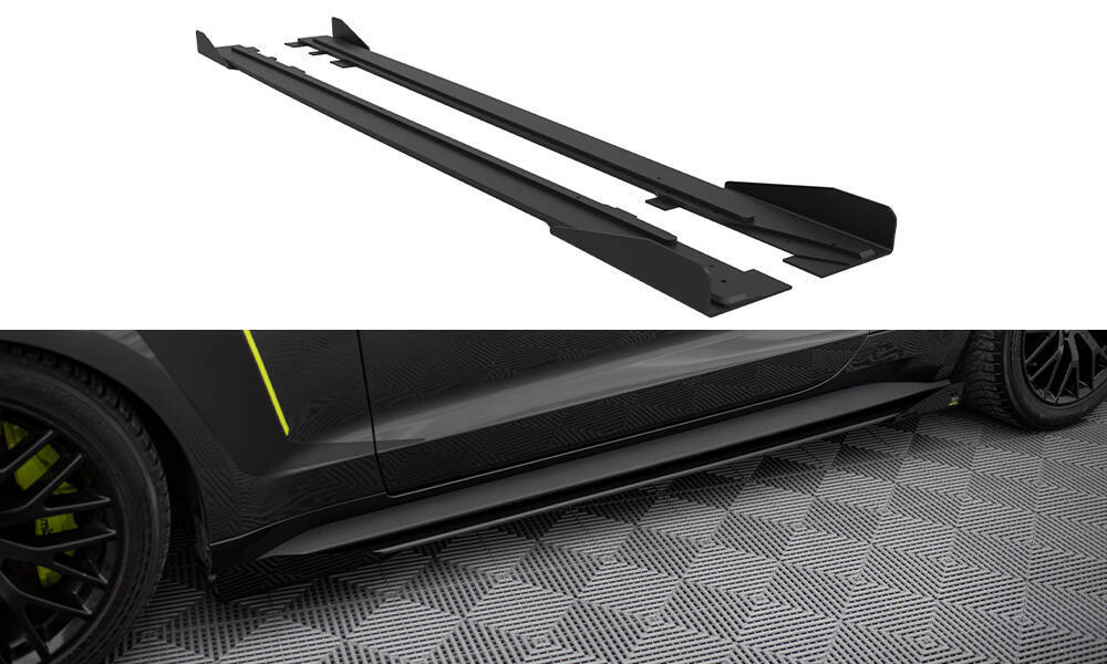 Zijskirts Diffusors Ford Mustang GT MK6 Zwart Street Pro + Flaps