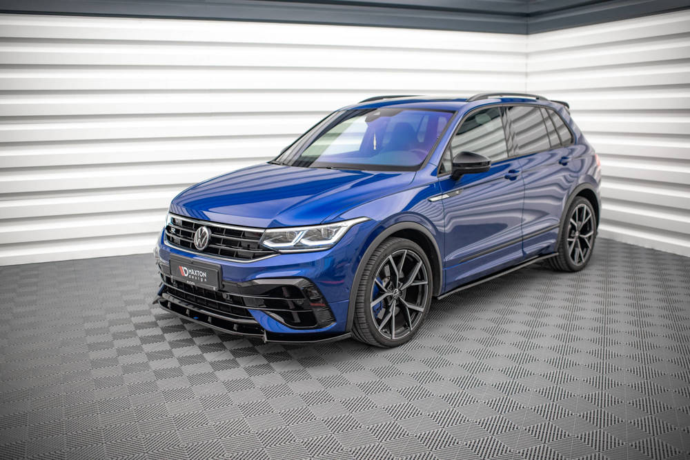 Zijskirts VW Tiguan R MK2 Facelift Maxton Glans Zwart