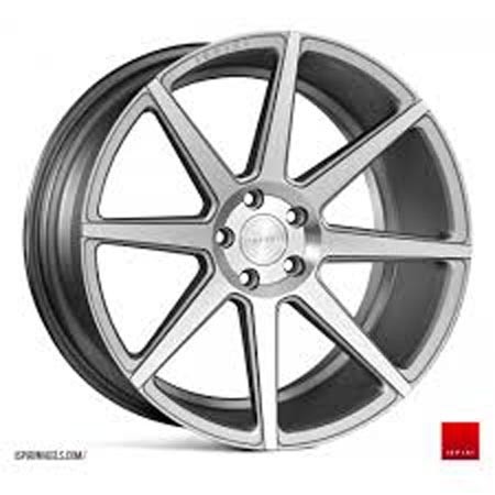 ISPIRI ISR8 19X8.5 5X120 ET15 SATIN SILVER MACHINED Velgen