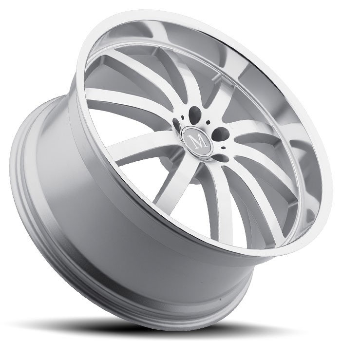 Velgen Mandrus Wilhelm 20x11 5x112 ET32 Zilver Machined Face & R