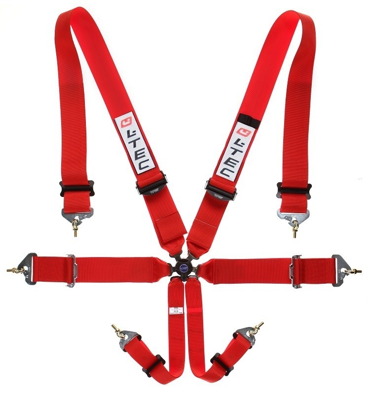 6 punts Gordel LTEC FIA Magnum Superlite Div. kleuren