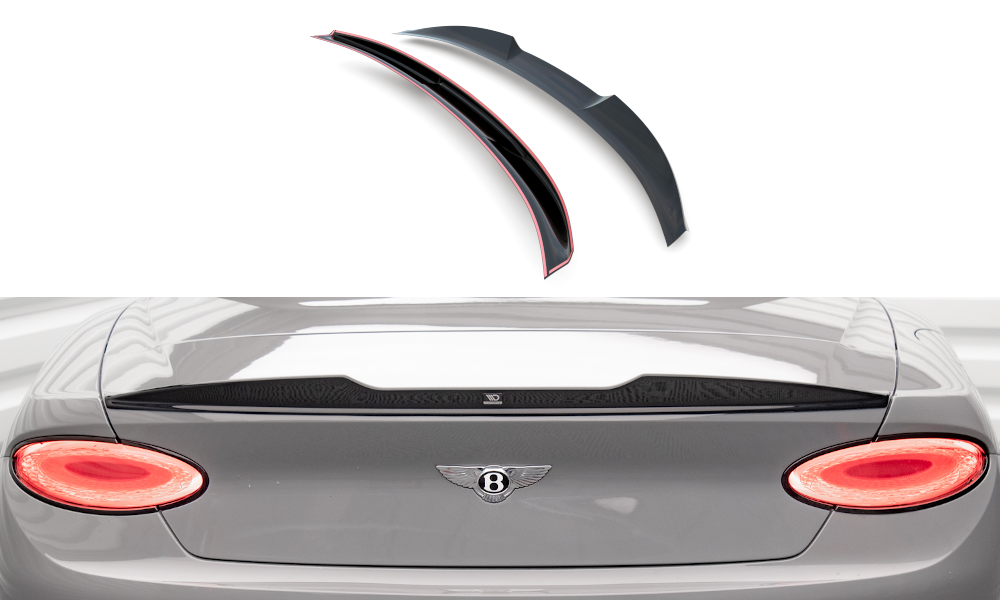 Spoiler Bentley Continental GT Mk3 Maxton Glans Zwart