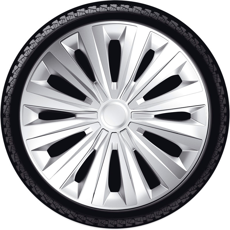 4-Delige J-Tec Wieldoppenset Multi 15-inch zilver