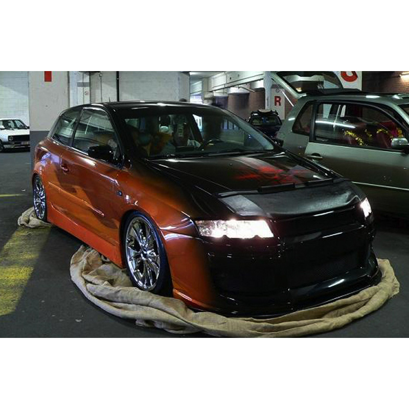 Motorkapsteenslaghoes  Fiat Stilo 2003-2006 zwart