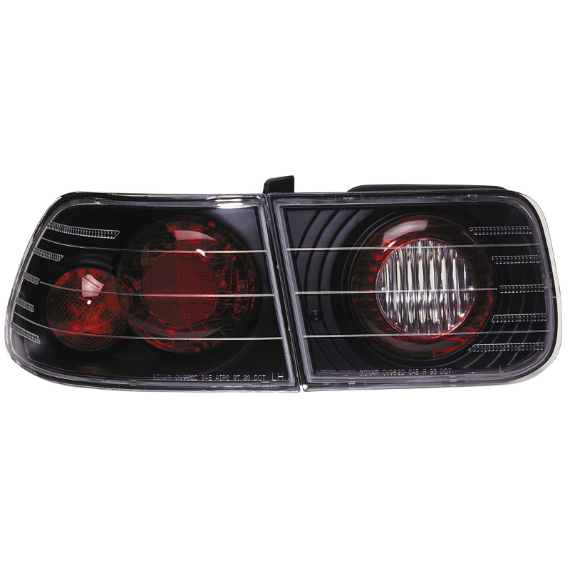 Set Achterlichten  Honda Civic Coupe 1996-2001 - Zwart