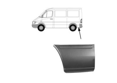 eindstuk, 47cm, rechts VW LT, 1996-2006