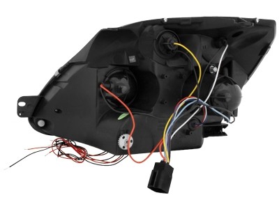 Faros Ford Fiesta MK6 02-05 Angel Eyes negro