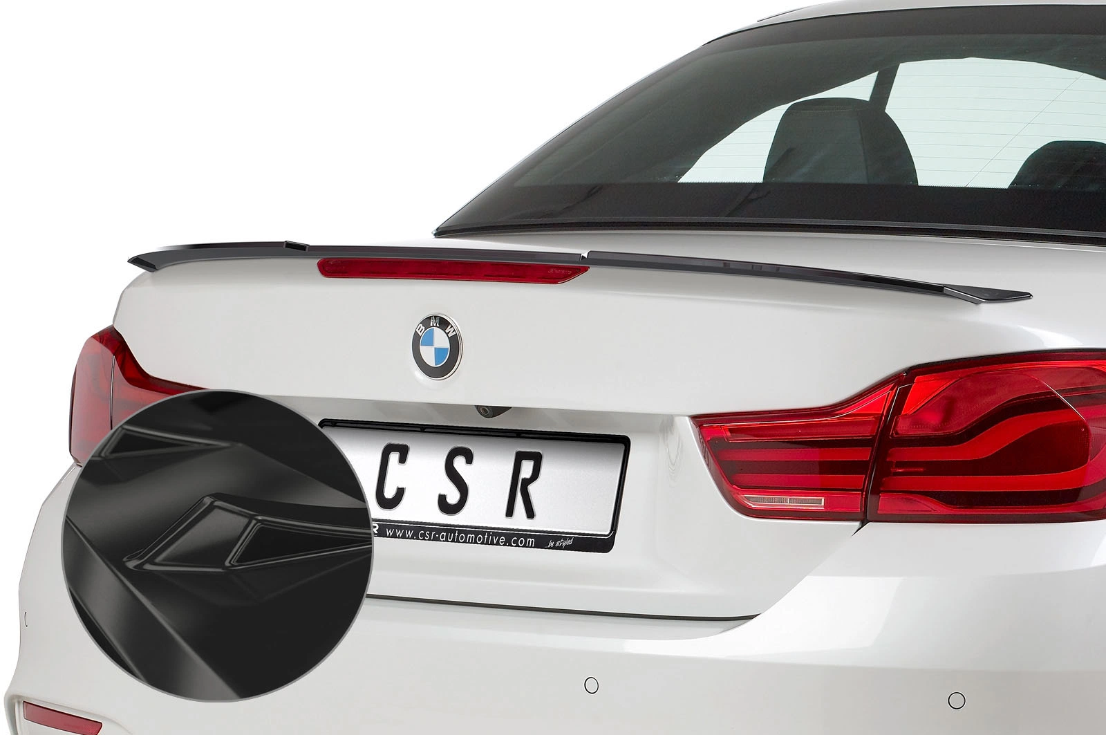 Achterspoiler BMW 4er F33 / M4 F83 Cabrio (2014–) Glans Zwart – CSR Automotive