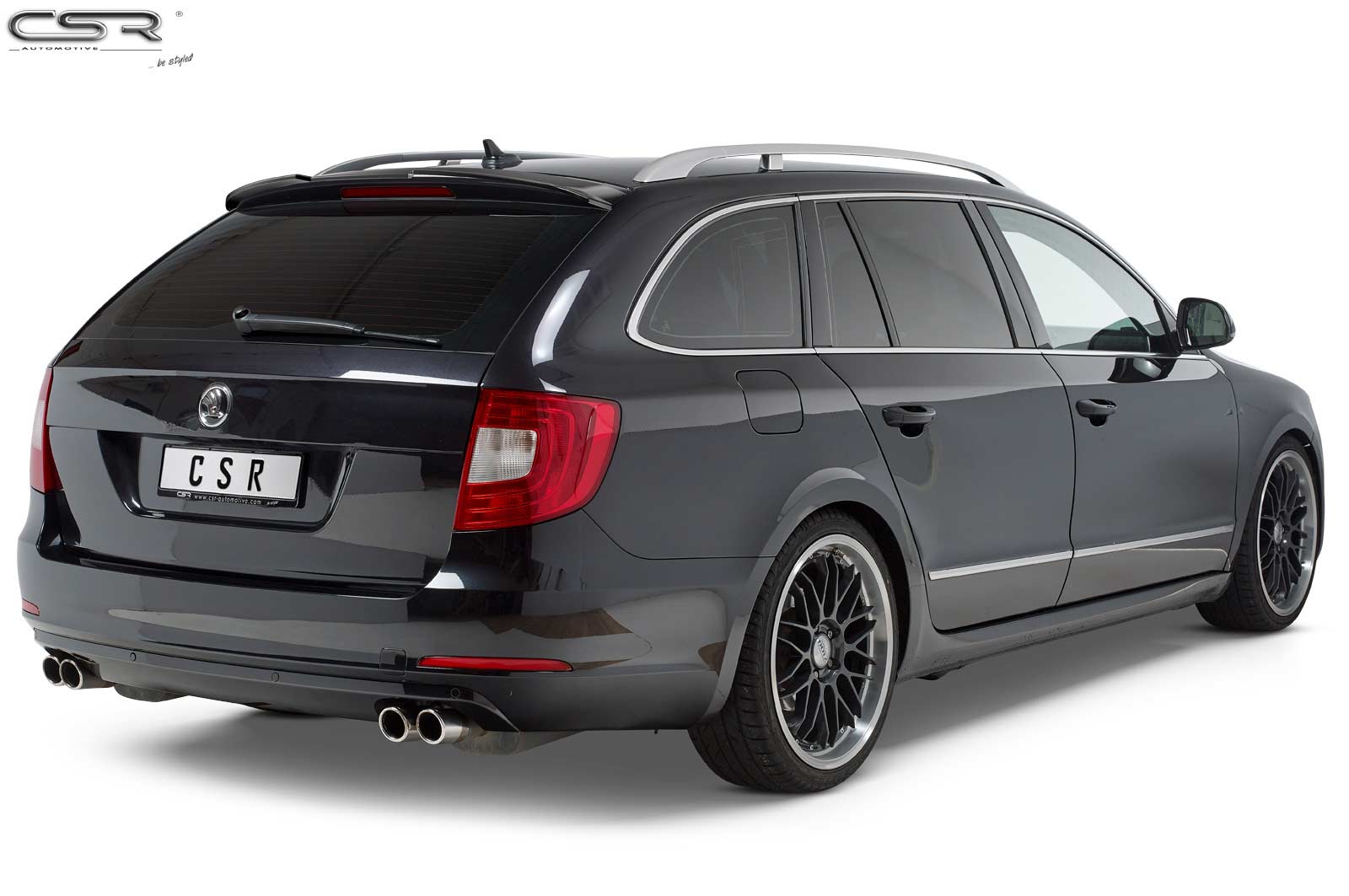 Achterspoiler Skoda Superb II (Typ 3T) Kombi (2008–2015) Glans Zwart – CSR Automotive