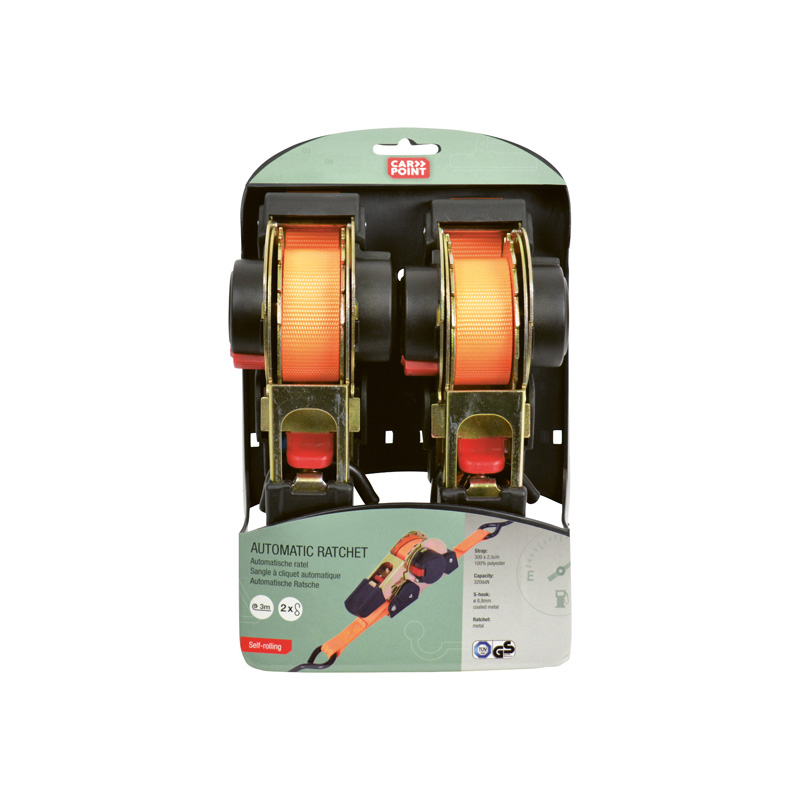 Carpoint Spanband Automatisch 3m 2-stuks