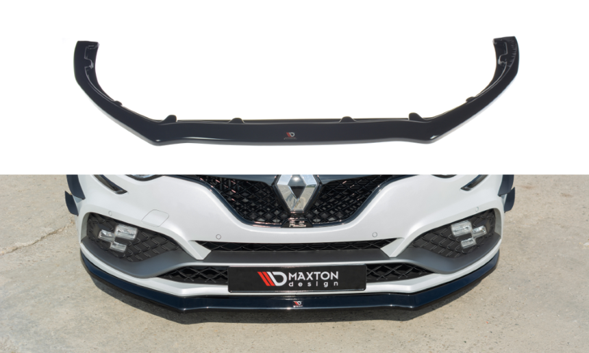 Voorspoiler Renault Megane 4 RS Maxton Design glans zwart V.2