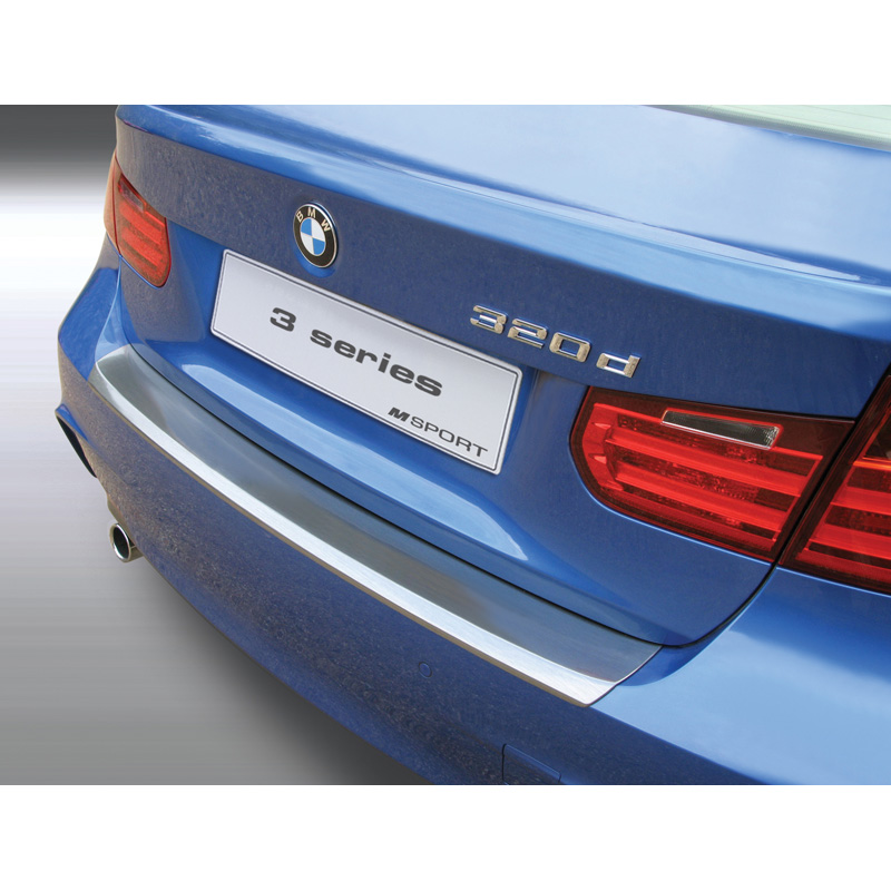 ABS Achterbumper beschermlijst  BMW 3 Serie F30 sedan M-Sport 2012-2019 'Brushed Alu' Look
