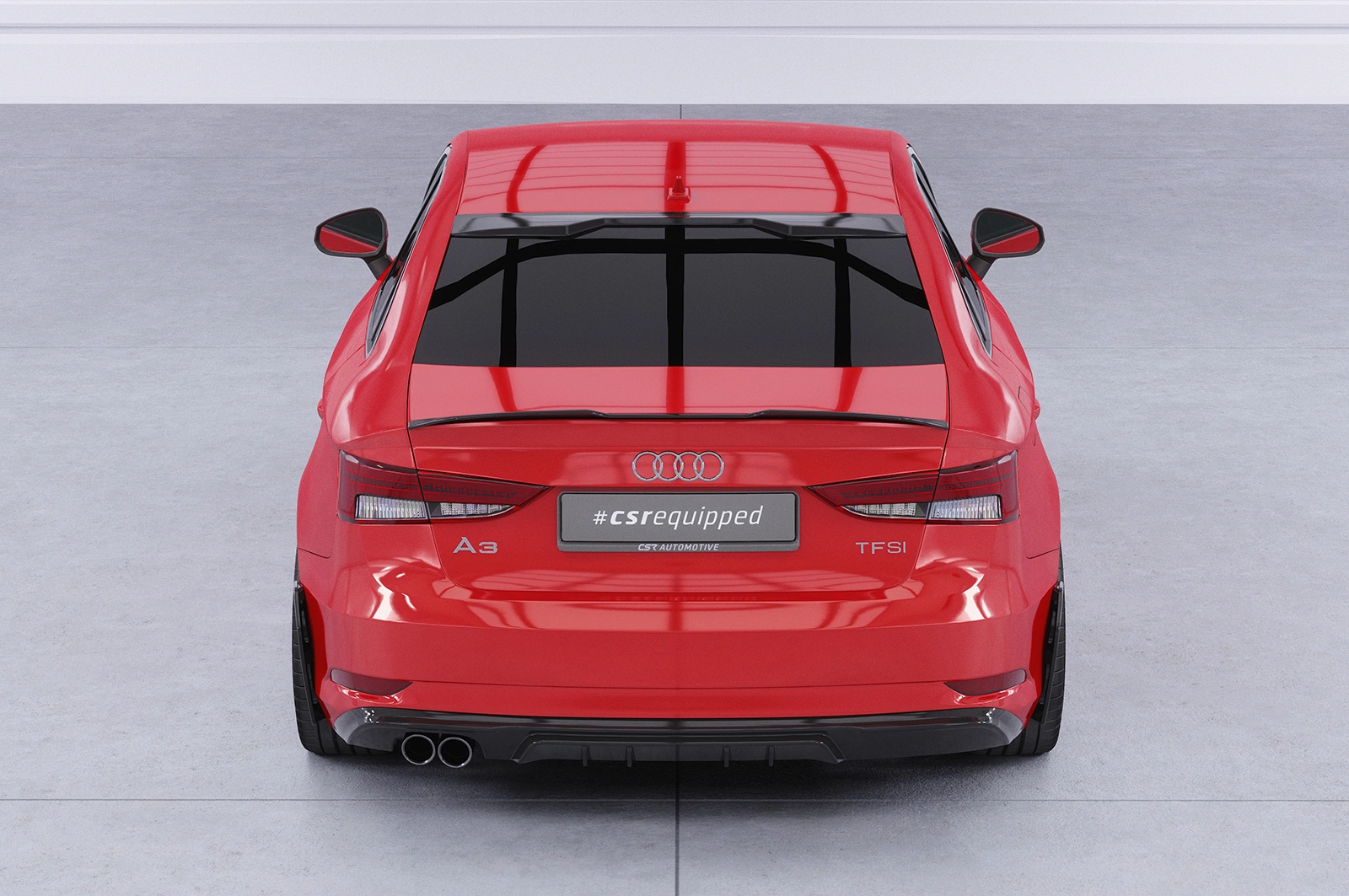 Achterspoiler Audi A3 8V Limousine Glans Zwart (05/2013–02/2020) CSR