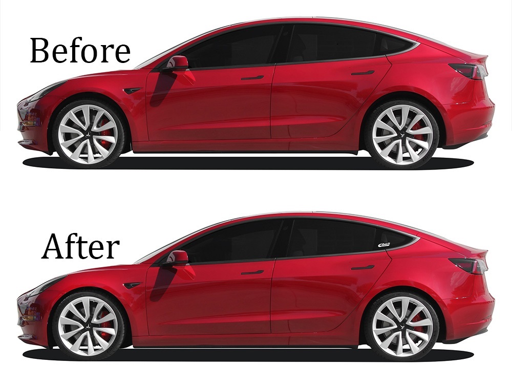 Manantiales bajar Eibach Tesla Model 3 RWD