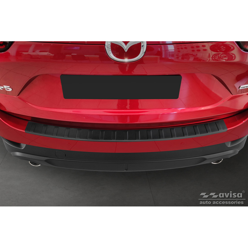 Matzwart RVS Achterbumperprotector  Mazda CX5 II 2017- incl. Facelift 'Ribs'