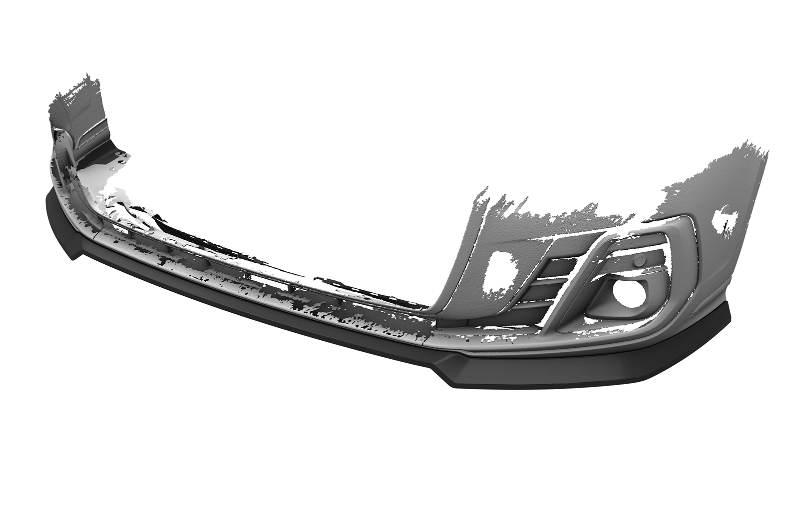 Voorspoiler Audi A8 D5 (Typ 4N/F8) glans zwart