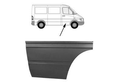 deurplaat, groot, rechts Mercedes Sprinter, 1995-2006