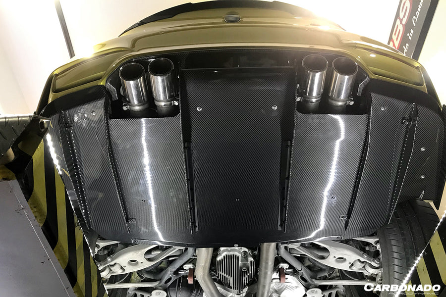 BMW M3 F80 & M4 F82 VA Style Carbon Fiber Diffuser w/ Lip 2014-2020