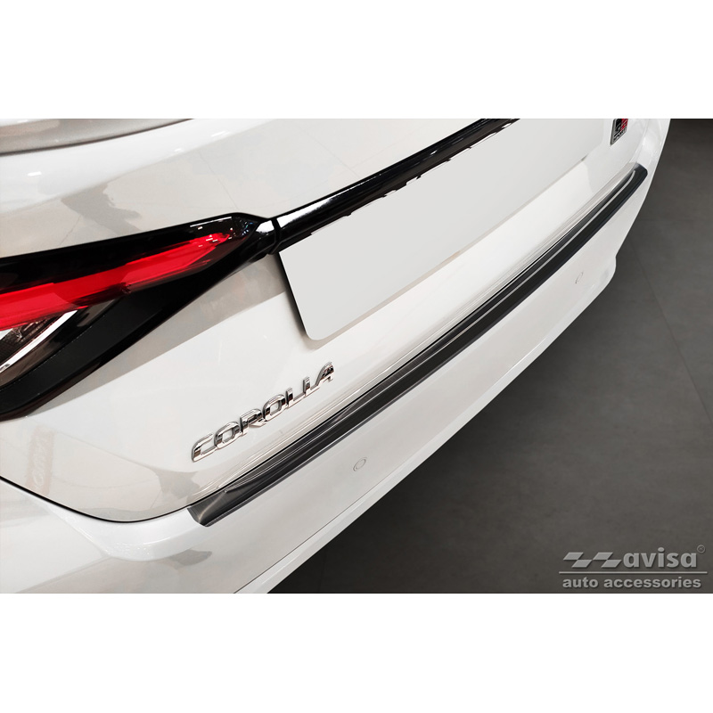 Zwart RVS Achterbumperprotector  Toyota Corolla XII Sedan 2019-