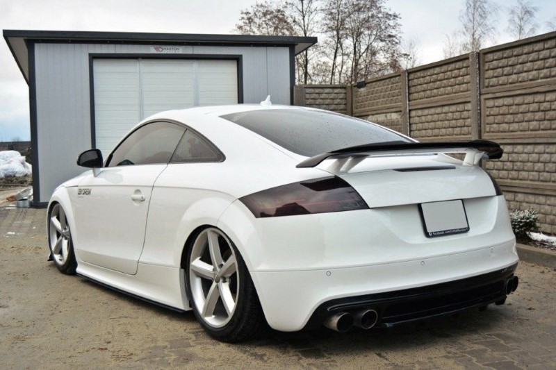 Centraal Achter Spoiler Audi TT S 8J Glanzend Zwart (met een verticale balk)