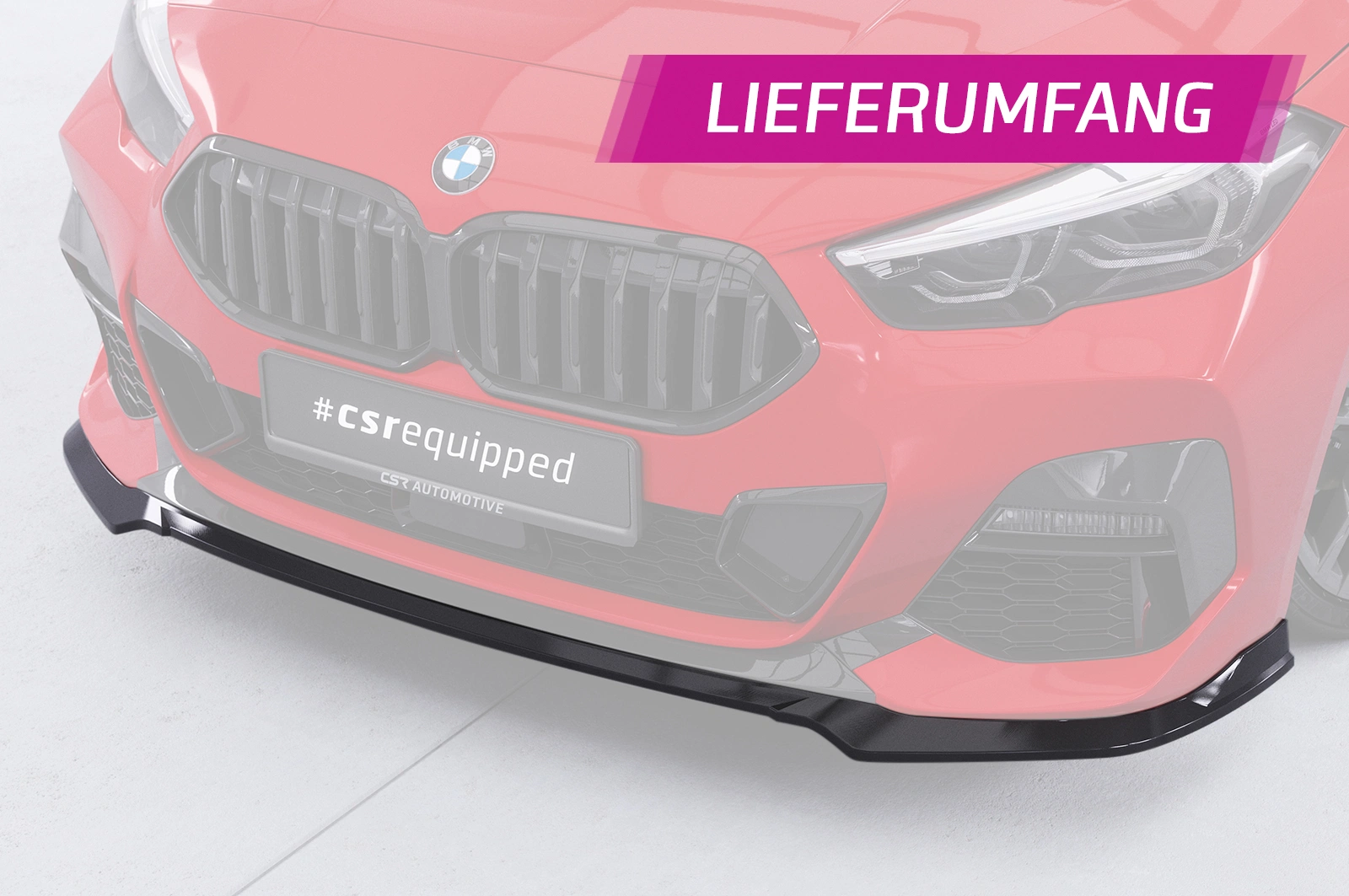 Voorspoiler BMW 2er (F44) M-Sport / M235 Glans Zwart van CSR Automotive (2020-)