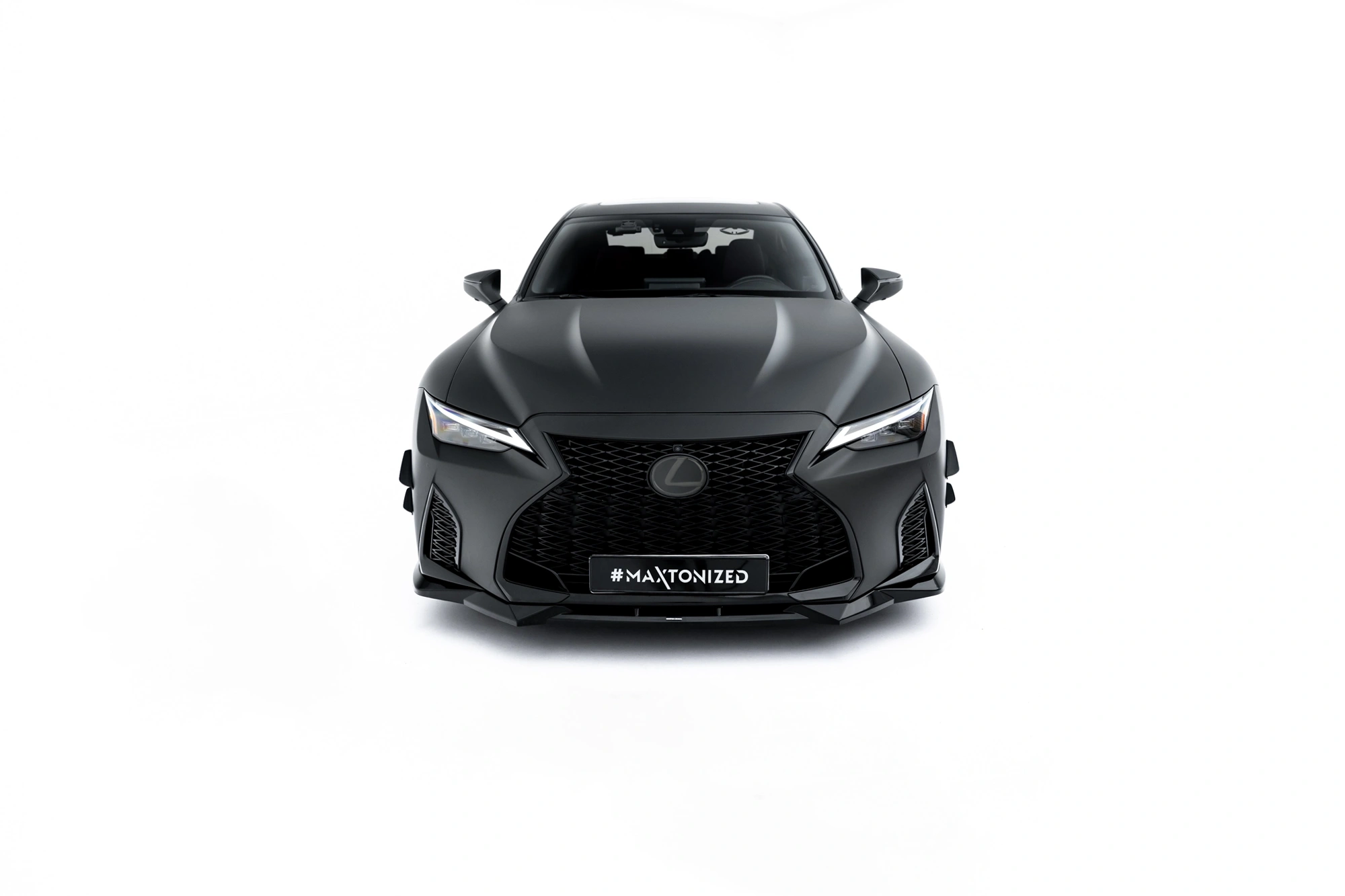 Voorspoiler Lexus IS 500 Mk3 Facelift 2 (XE30) Maxton Glans Zwart V.2