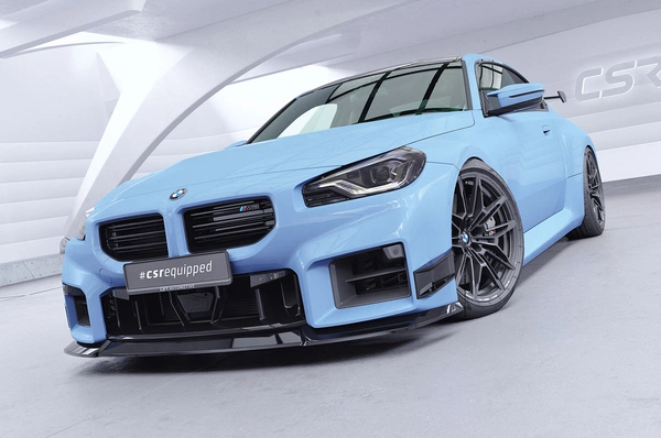 Performance Flaps Glanzend Zwart BMW M2 G87 Coupé – CSR Automotive Racing Canards met ABE