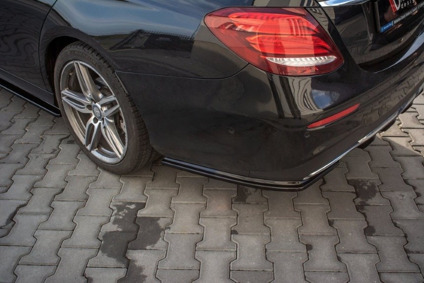 Achter zijskirts Mercedes E43 AMG/AMG-Line W213 Maxton Design glans zwart