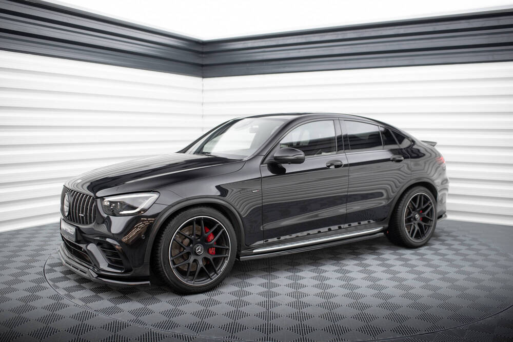 Zijskirts Mercedes AMG GLC 63 Maxton Glans Zwart