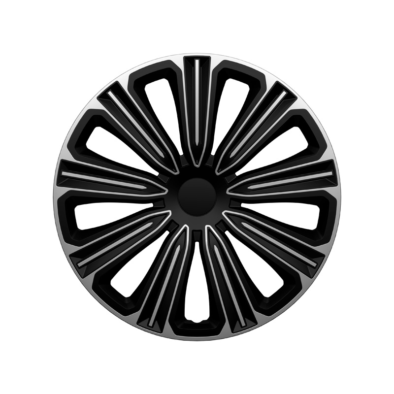 4-Delige J-Tec Wieldoppenset Rosso 15-inch zilver/zwart