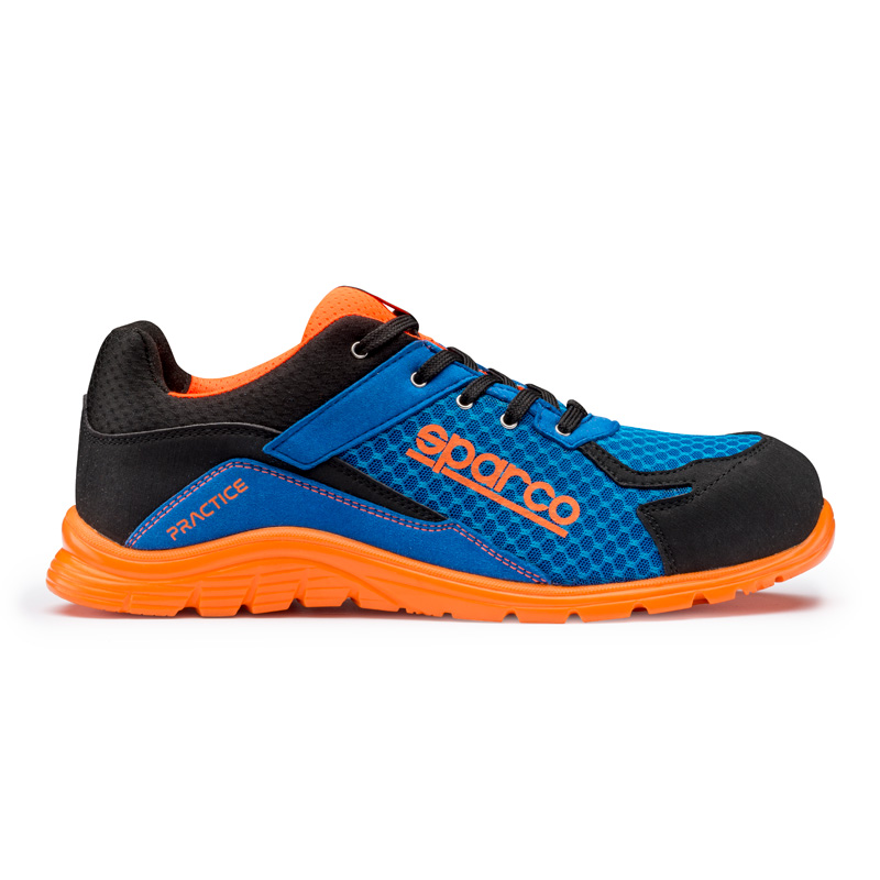 Sparco Lichtgewicht Werkschoenen Practice S1P Niki Blauw/Oranje Maat 37