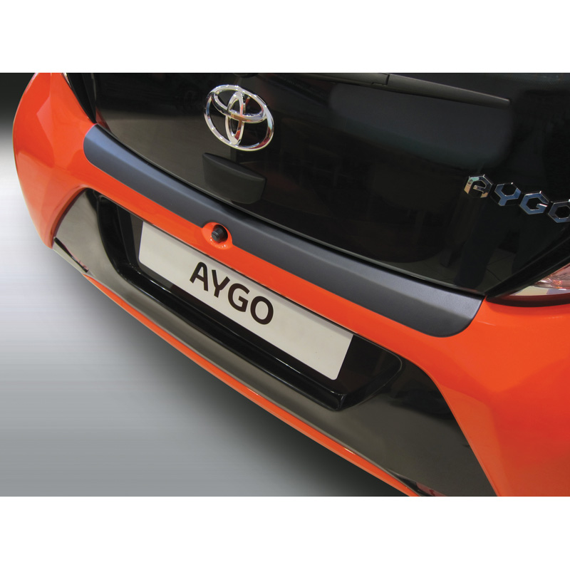 ABS Achterbumper beschermlijst  Toyota Aygo 3/5 deurs 7/2014- Zwart