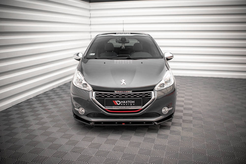 Voorspoiler V.2 Peugeot 208 GTi Maxton Glans Zwart