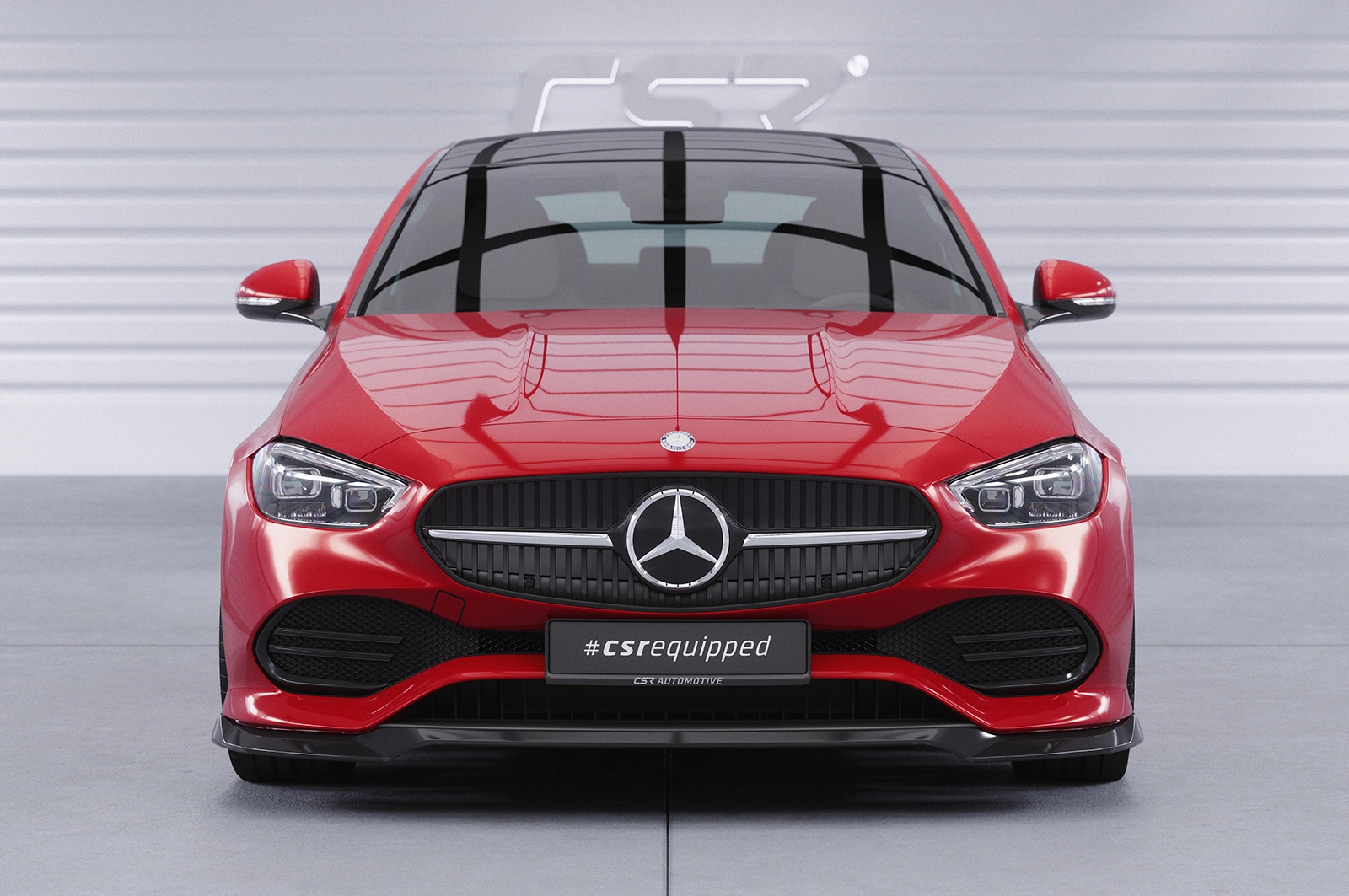 Voorspoiler Mercedes-Benz C-Klasse W206 / S206 Glans Zwart (06/2021–) CSR