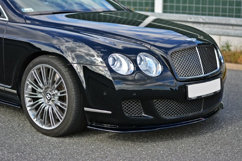 Voorspoiler Bentley Continental GT Glanzend Zwart V.1