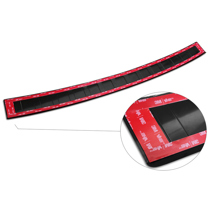 Zwart RVS Achterbumperprotector  Skoda Fabia IV Hatchback 2021- 'Ribs'