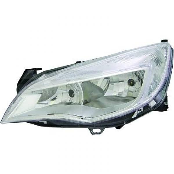 Koplamp links ASTRA J, 09->> Chroom/H7+H7