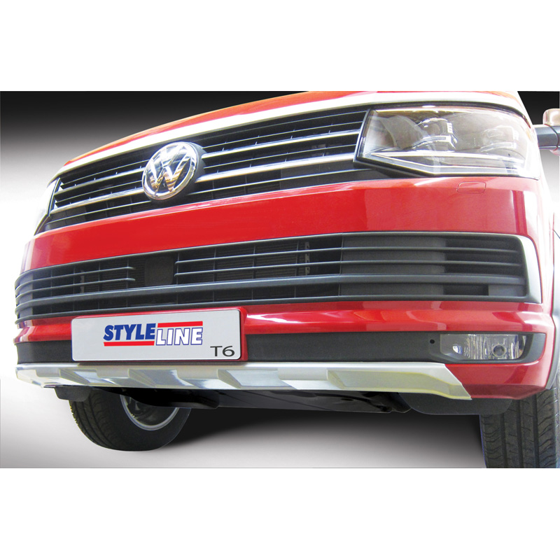 RGM Voorspoiler 'Skid-Plate'  Volkswagen Transporter T6 2015-2020 Zilver