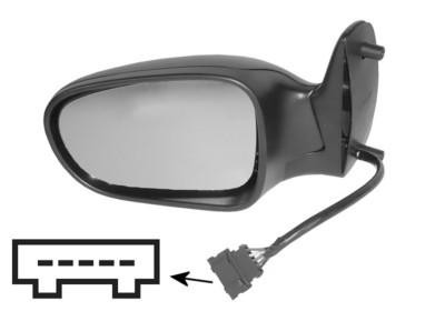 spiegel, bol glas, elektr verstelb, verwarmd, rechts,-03/1998 VW