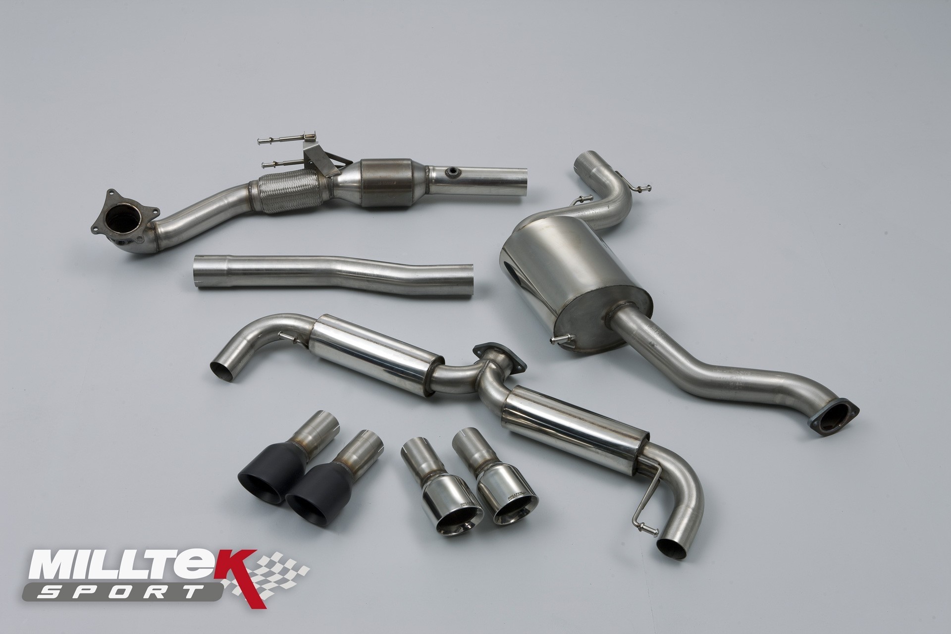 Milltek VW Scirocco R 3inch dual turbo-back Race systeem met hi-