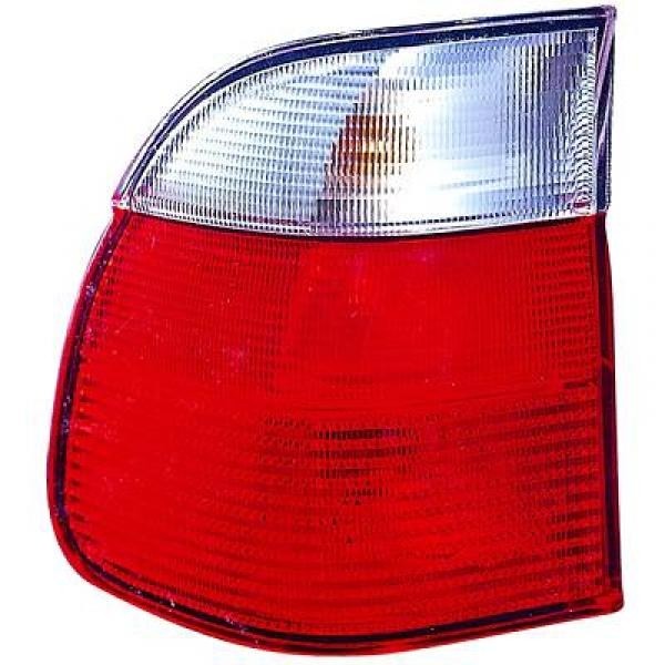 Achterlicht links buiten BMW E39 95-00 ALLEEN TOURING ROOD/WIT