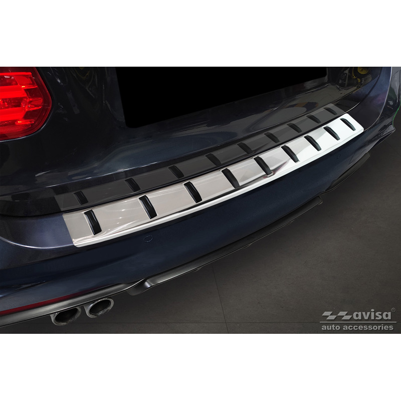 RVS Achterbumperprotector  BMW 3-Serie (F31) Touring (incl. M-Pakket) 2012-2015 & Facelift 2015-2019 'STRONG EDITION'