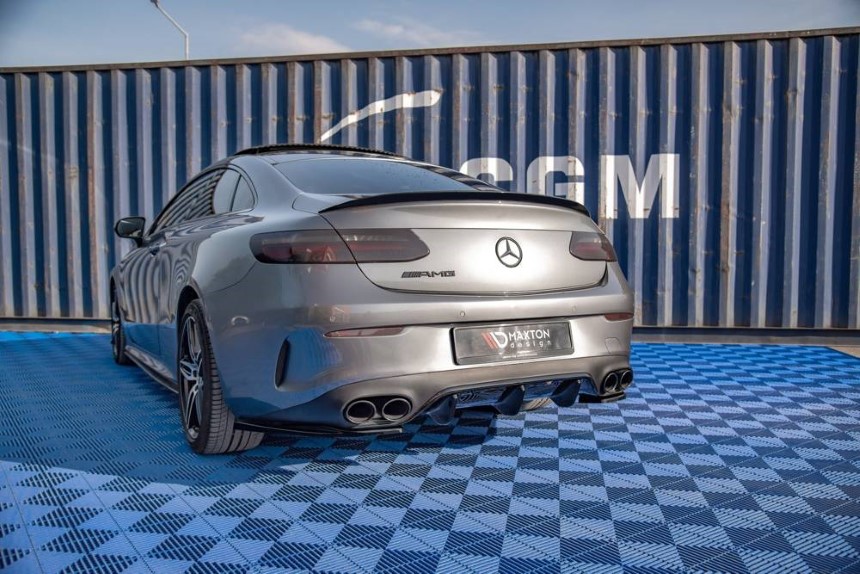 Diffuser Mercedes E W213 Coupé E53 AMG Maxton Design glans zwart