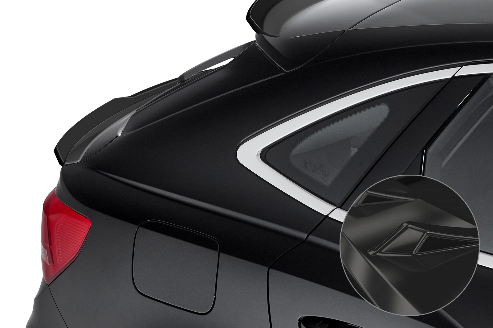 Achterspoiler Audi Q3 (Typ F3) Sportback 2019–heden – CSR Automotive – Glans Zwart