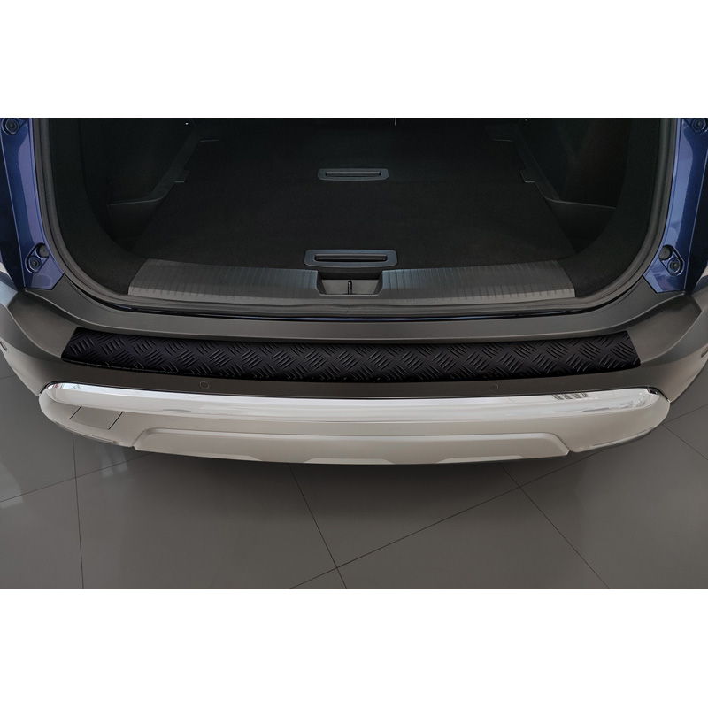 Matzwart Aluminium Achterbumperprotector  Nissan X-Trail IV (T33) 2021- 'Riffled Plate'