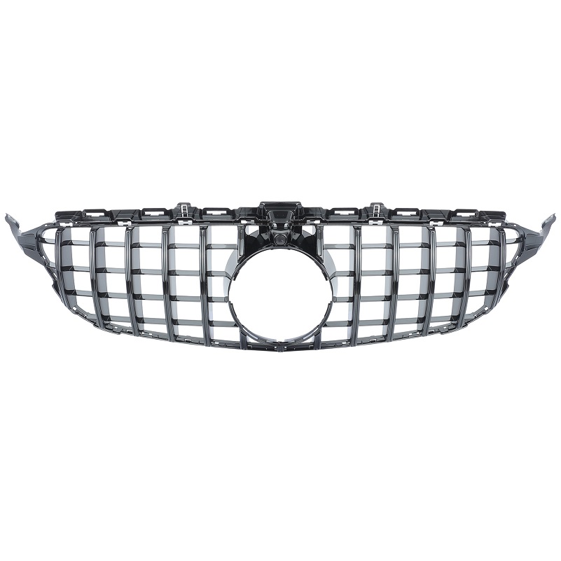 Grill Mercedes W205 13-18 Zwart Camera GT Look